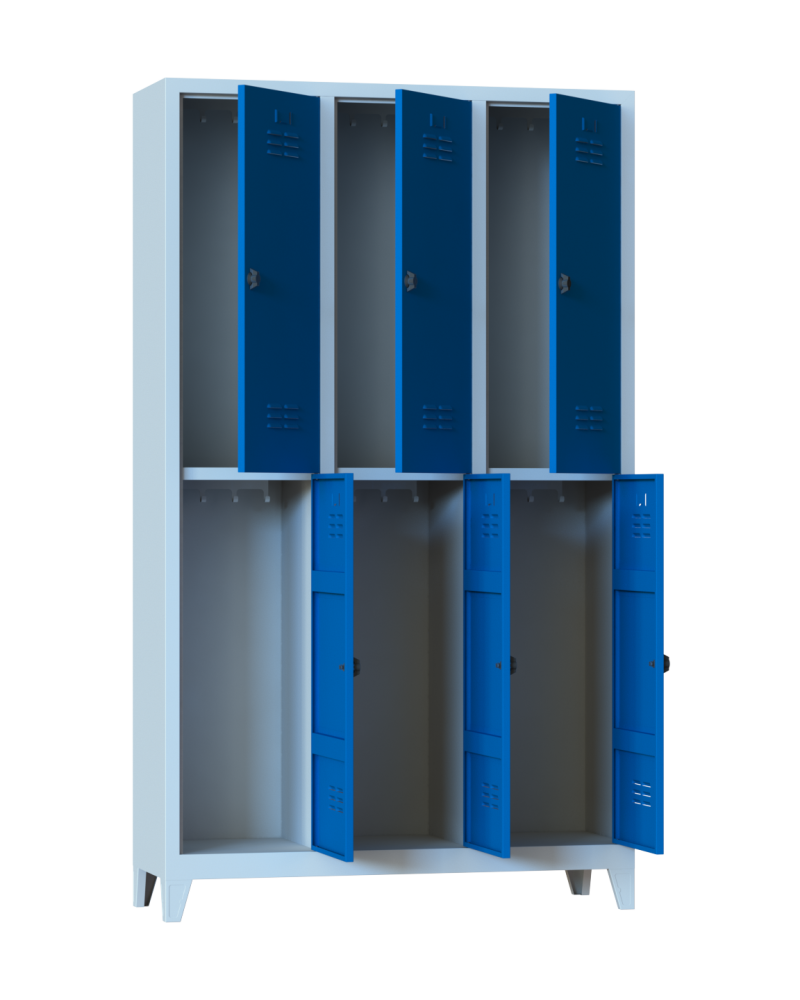 AC-6-6 KAPILI SOYUNMA DOLABI-KAPI AÇIK